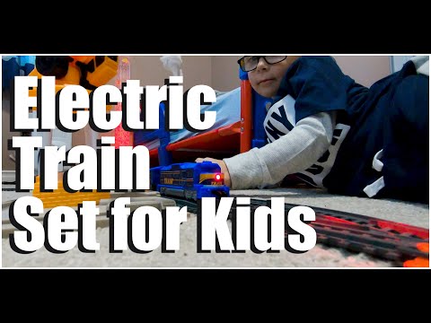electric-train-set-for-kids-express-toy-with-tracks---car-edition-|-lj's-toy-review