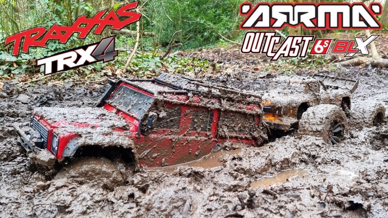 RC Mudding - TRAXXAS TRX4 Defender - ARRMA Outcast 6S