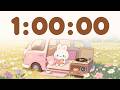 60 minute timer Chill in the Park 🎵 1 Hour timer with music for classroom