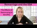 The Effects of Remarrying on Benefits