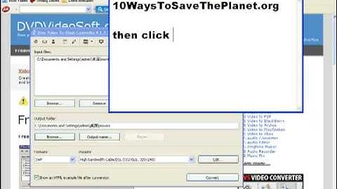 How To Convert AVI files to ShockWave Flash for FREE!