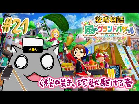 【牧場物語 風のグランドバザール】ブッ倒れてました(誇張表現)🦝 #21【Vtuber】