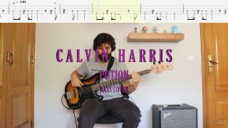 Calvin Harris, Dua Lipa, Young Thug // Potion [Bass Cover + Tabs] Resimi