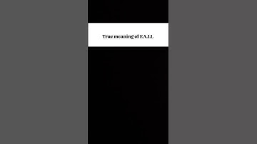 "The Real Meaning of FAIL | First Attempt In Learning" #shorts