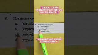 465-CHAPTER END TEST #DREAM MBBS FROM AIIMS DELHI MOTIVATION #NEET 2026# COMMENT YOUR ANSWER #DOCTOR