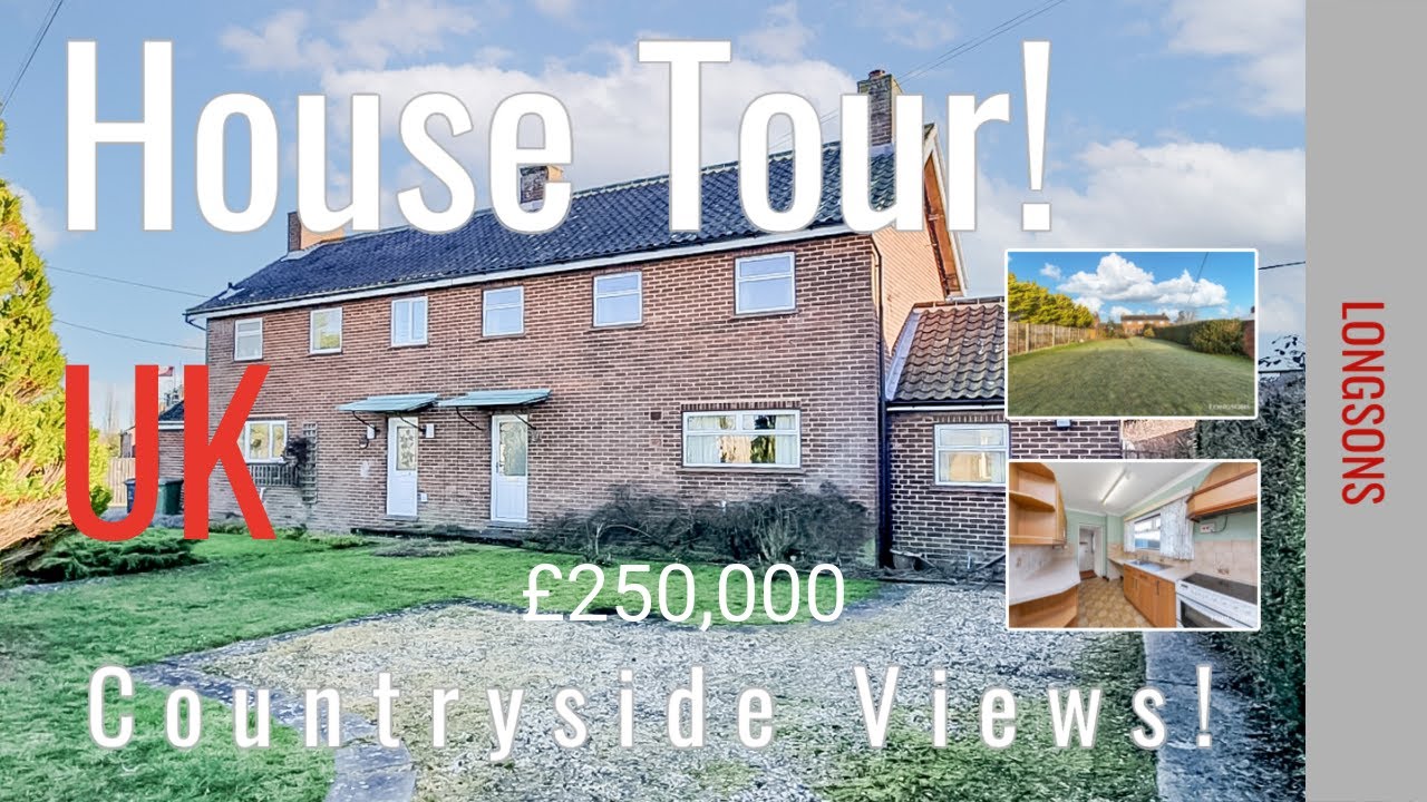 HOUSE TOUR UK Country Views! For Sale £250,000 Norfolk. Longsons Estate