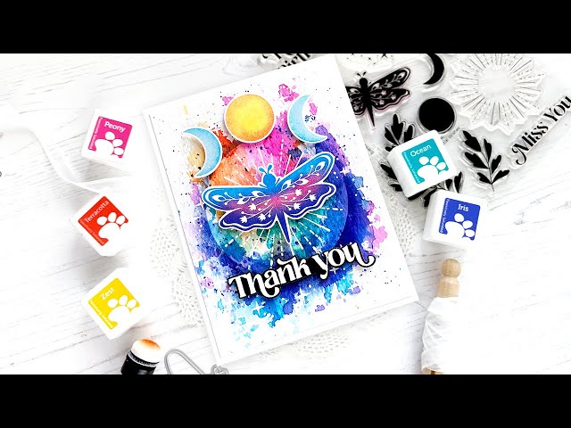 You Won't Believe this Magical Card by Caly Using the Simon Says Stamp Celestial Wishes Card Kit!