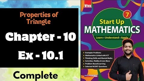 Viva Education Start Up Mathematics Class 7 || Exercise 10.1