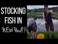 Stocking New Fishing Pond!!! (Crappie, Perch, Sunfish, Bluegill...)