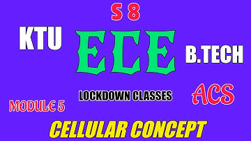 Ktu online classes : S8 ECE ACS M5 cellular concept