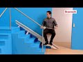 Retractable rail  stannah stairlifts