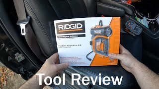 Ridgid 18V Lithium-Ion Cordless tire Inflator review.