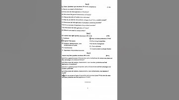 1st Semester MDC (botany) Exam Question Paper Sambalpur University #exam #study #botany