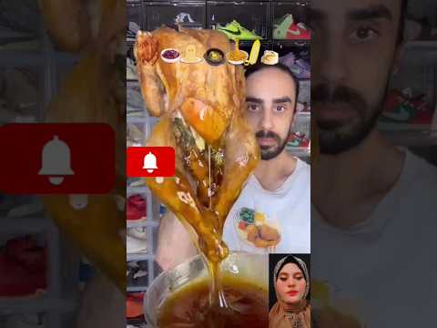 أغرب رجل ياكل ديك رومي مش معقول  تحدى الطعام  تيك توك أصوات الأكل   