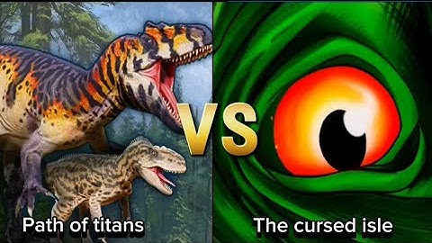 Path of titans Vs The cursed Isle Comparação|Comparison