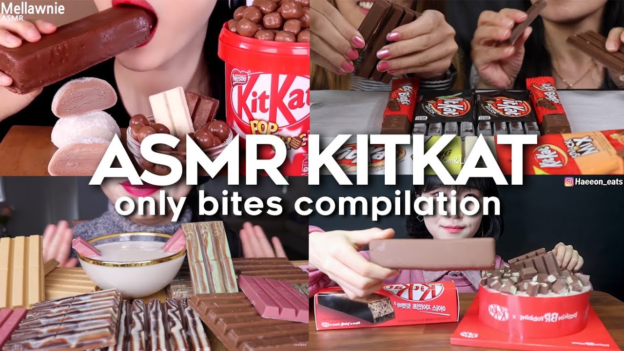 ASMR KITKAT COMPILATION *ONLY BITES*