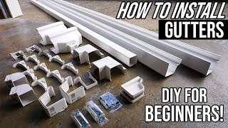 How To Install Gutters For Beginners! Easy DIY Home Project!