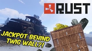 JACKPOT BEHIND A TWIG WALL! RAIDING THE RUSSIANS - Rust