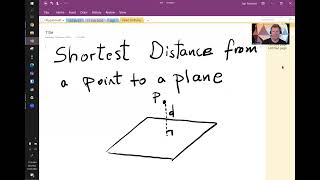 Shortest distance from a Point to a Plane using the formula for Projection of vectors onto a vector.