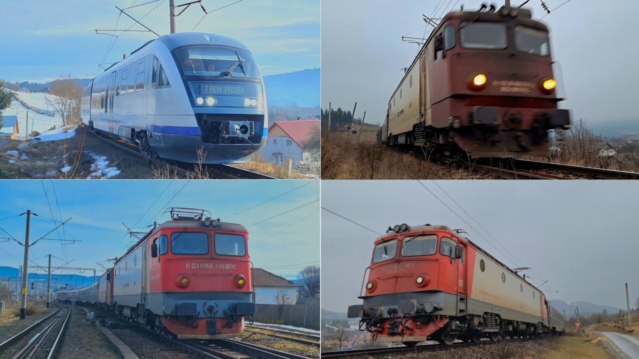 Trenuri in Lunca Ilvei/Trains & Rail Activity in Lunca Ilvei+ 2 trenuri la viaductul Roșia 😉🚅🚂😁