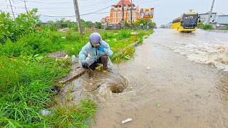 Extreme Clog Removal! Watch the Floodwater Flow Away!
