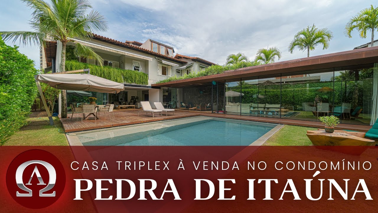 CASA TRIPLEX à venda no condomínio PEDRA DE ITAÚNA na BARRA DA TIJUCA no Rio de Janeiro/RJ!
