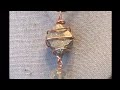 Quick &amp; Easy Beginner Wire Wrapped Gemstone Pendant Tutorial: Pyrite