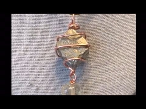 Quick & Easy Beginner Wire Wrapped Gemstone Pendant Tutorial: Pyrite ...
