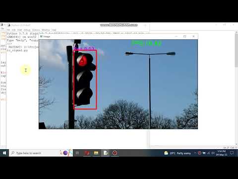 Traffic Light prediction using Yolo and opencv