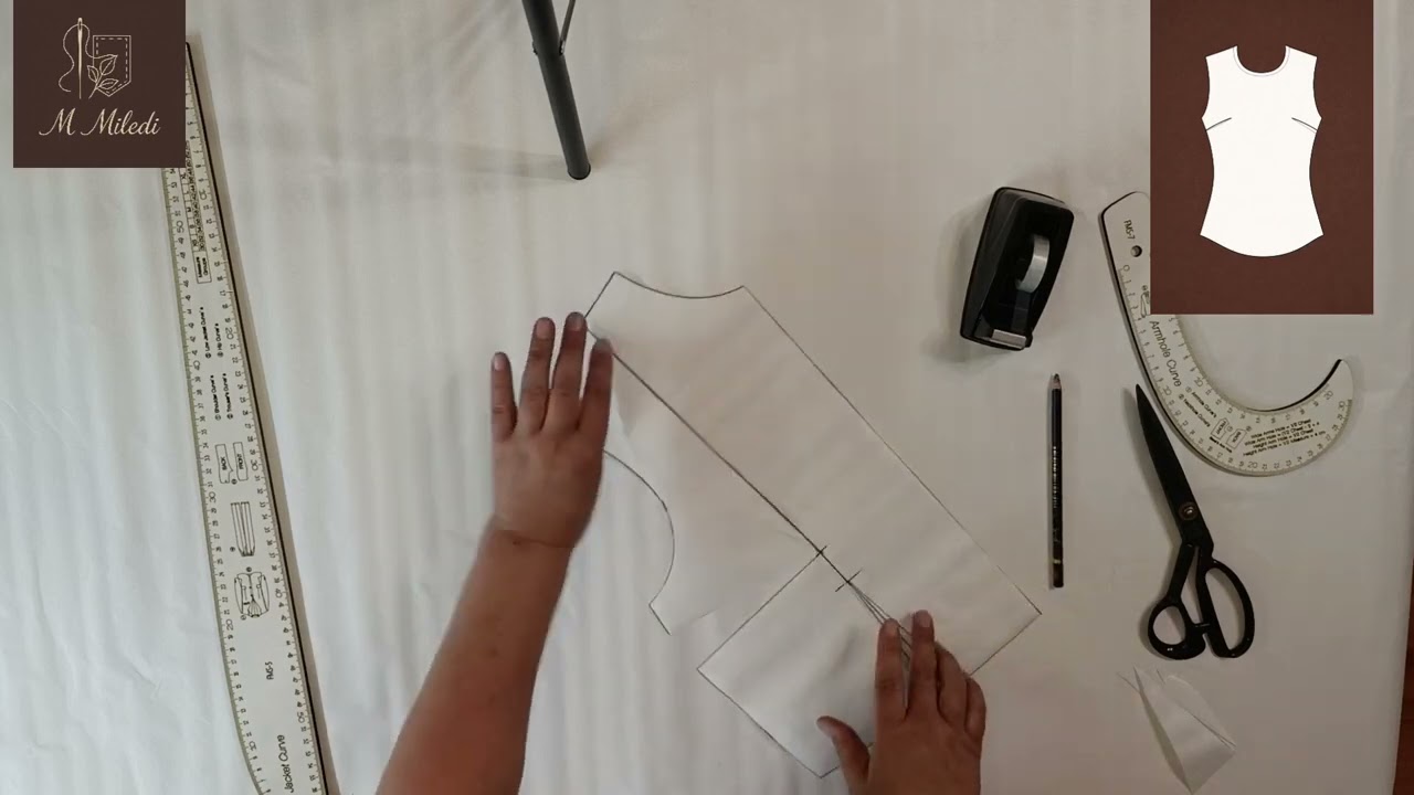 Sinə vıtaçqasının yan tikişə köçürülməsi | Geyim konstruksiyası