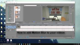 How to get motion blur on Sony Vegas Pro 13 2016 Windows 7/8/10