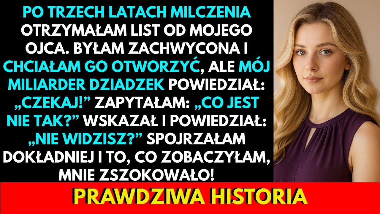 Trzy lata ciszy. Tyle wystarczyło, bym uwierzyła, że mój ojciec zniknął z mojego życia na zawsze. Siedziałam w moim warszawskim mieszkaniu, gdy nagle na stoliku pojawiła się biała koperta. Jego...