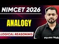 NIMCET 2026 Analogy | Logical Reasoning | NIMCET 2026 | PW NIMCET #pwnimcet #nimcet