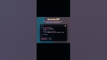 Generate OTP via JavaScript #coding #jstips #otp #webdevelopment