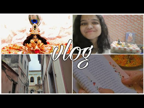 VLOG |  Janmashtami puja, rituals, kulfi date with Mom, working hard, eating sweets |