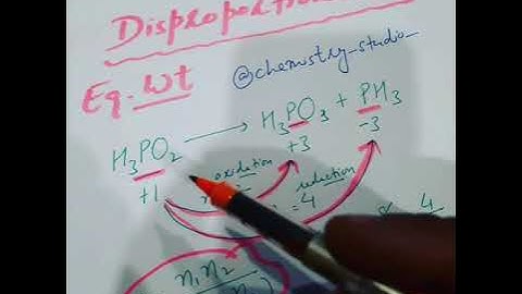 Equivalent Weight in Disproportionation Reaction