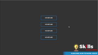 Button Hover Effect | HTML & CSS | SKILLS