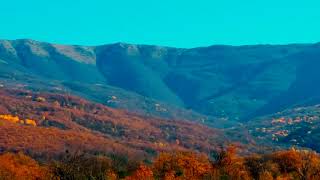 вид на гору Кемаль-Эгерек и гору Басман, Крым