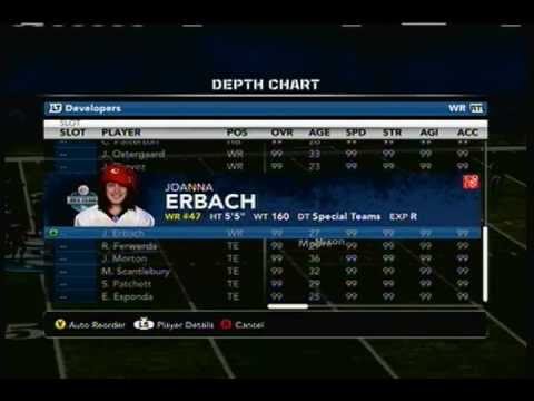 Madden 12: How to use Hidden Dev Team with 99 stats