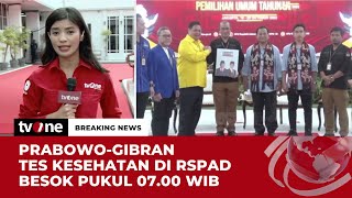 Prabowo-Gibran Jadi Bacapres dan Bacawapres Ketiga yang Daftar ke KPU | Breaking News tvOne