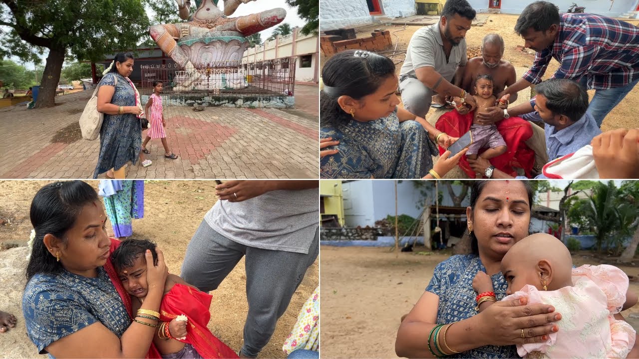 அம்மு குட்டிக்கு 2வது மொட்டை அடிக்க போறோம். 