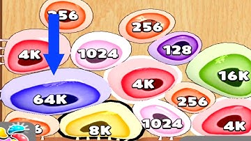 Satisfying ASMR Blob merge unlock 64k