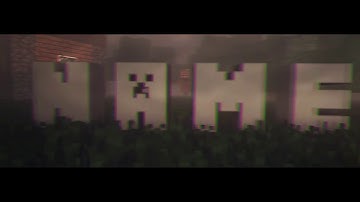 3D Minecraft Intro Template | Halloween
