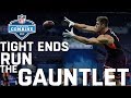Tight Ends Run the Gauntlet Drill | 2019 Scouting Combine Highlights