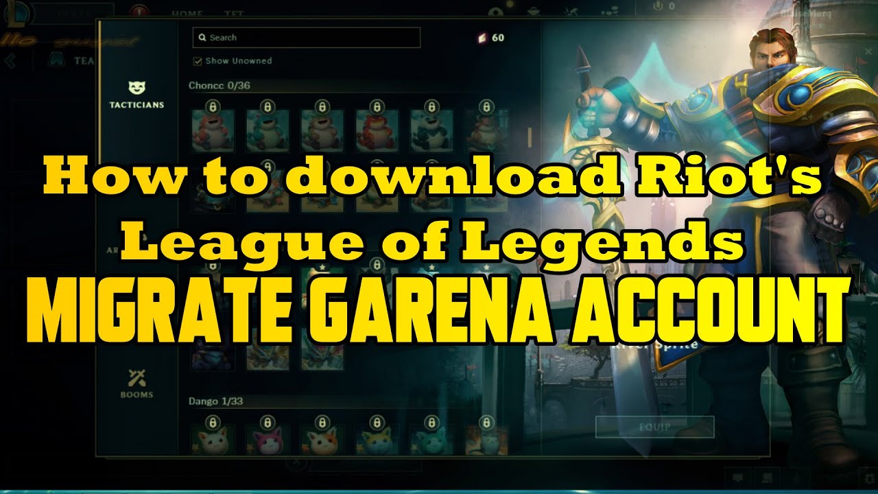 How To Download Riot s League Of Legends Migrate Garena Account YouTube