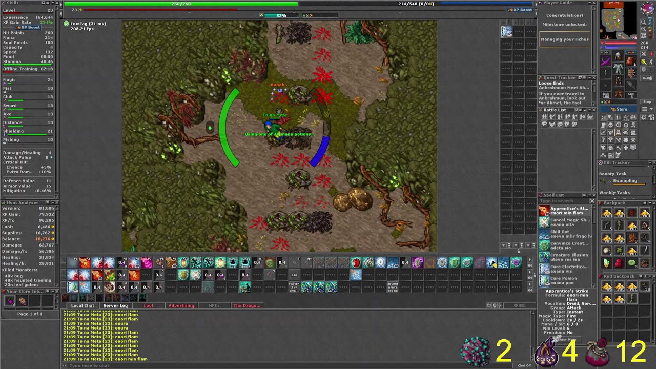 TIBIA Ferobra em Chamas