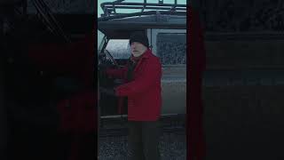 Can you start a frozen classic Land Rover Defender #landroverdefender