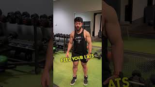 WHAT TO DO IF I CAN'T FEEL MY LATS ???