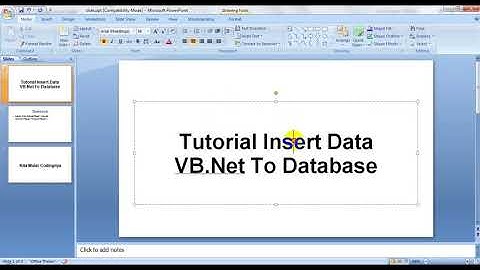 Tutorial VB.net - Insert / Simpan Data Ke DataBase MySQL - Connector ODBC