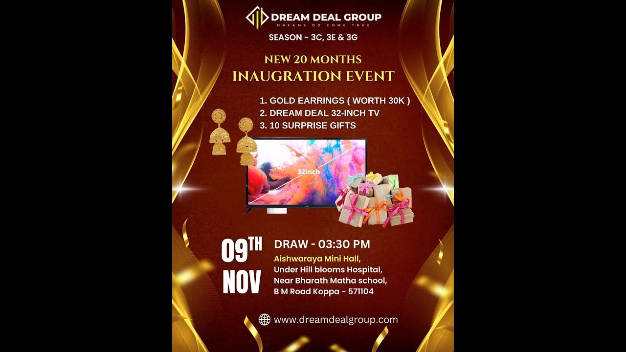 Season 3C,3E & 3G New 20 Months Launching~Dream Mega Fest Giveaway